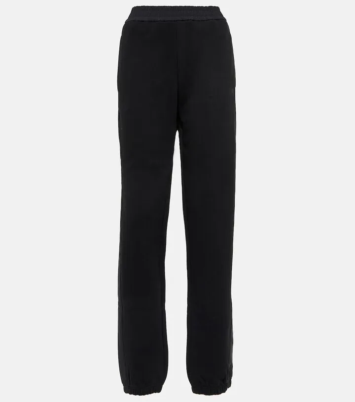 Mid-rise cotton sweatpants