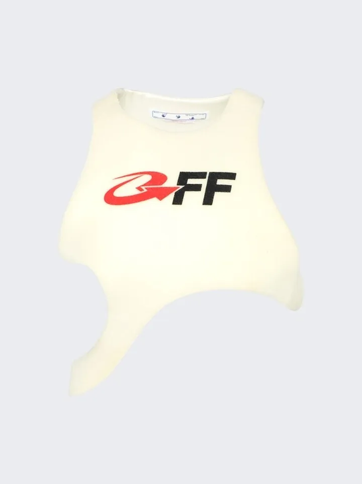 Exact Opposite Flock Bib Ivory and Black