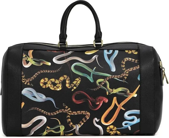 Graphic Print Holdall Bag
