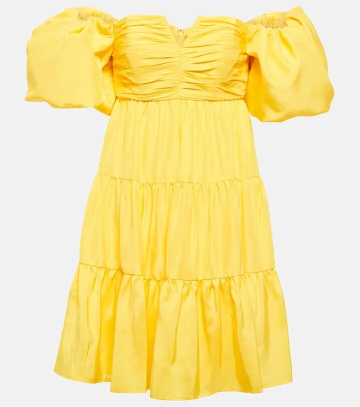 Izzy silk taffeta minidress