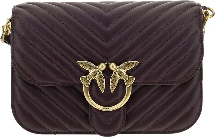 Pinko Love Bell Logo Plaque Shoulder Bag