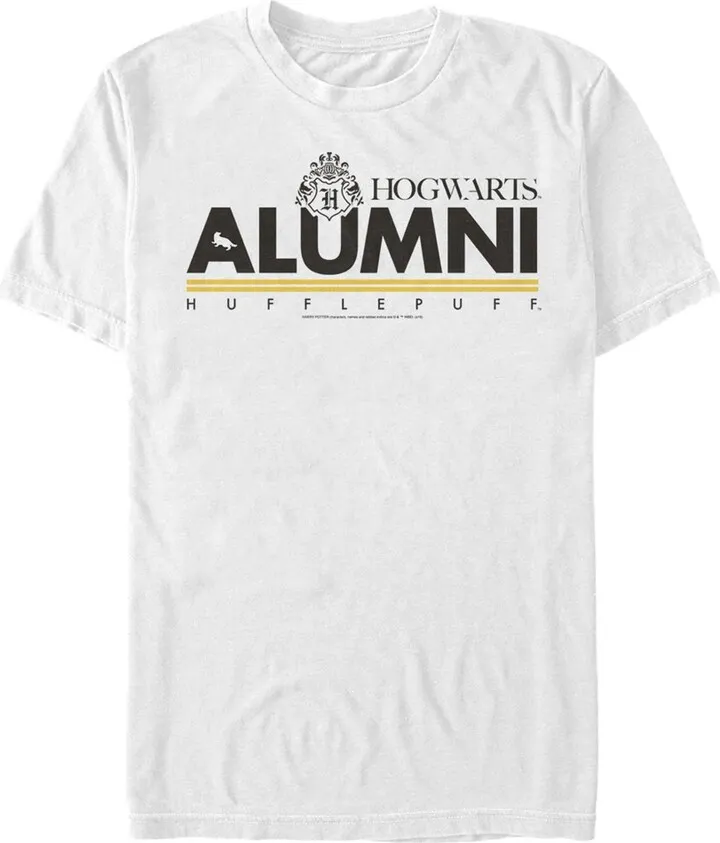 Men's Harry Potter Hogwarts Alumni Hufflepuff T-Shirt - White - Medium