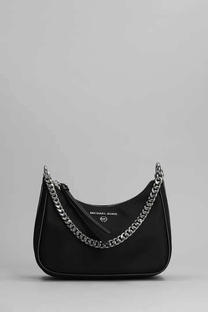 Jet Set Charm Hand Bag In Black Synthetic Fibers