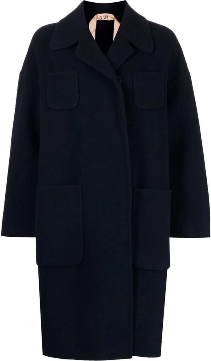 Single-Breasted Wool Coat