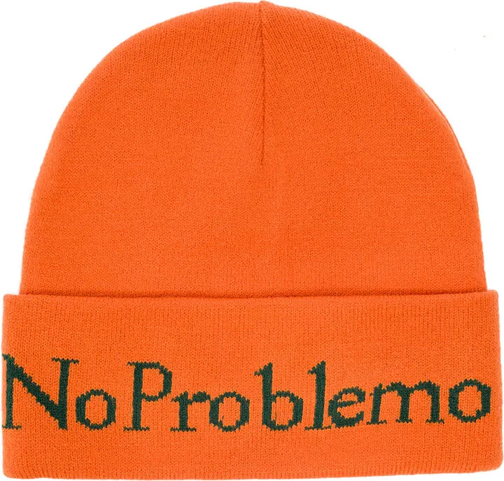 No Problemo Orange Beane In Knit Aries Man
