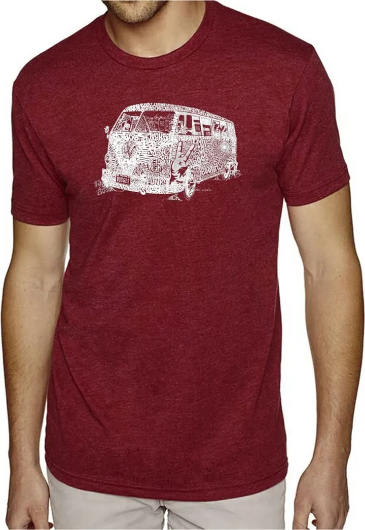 La Pop Art Men's Premium Word Art T-Shirt - The 70's
