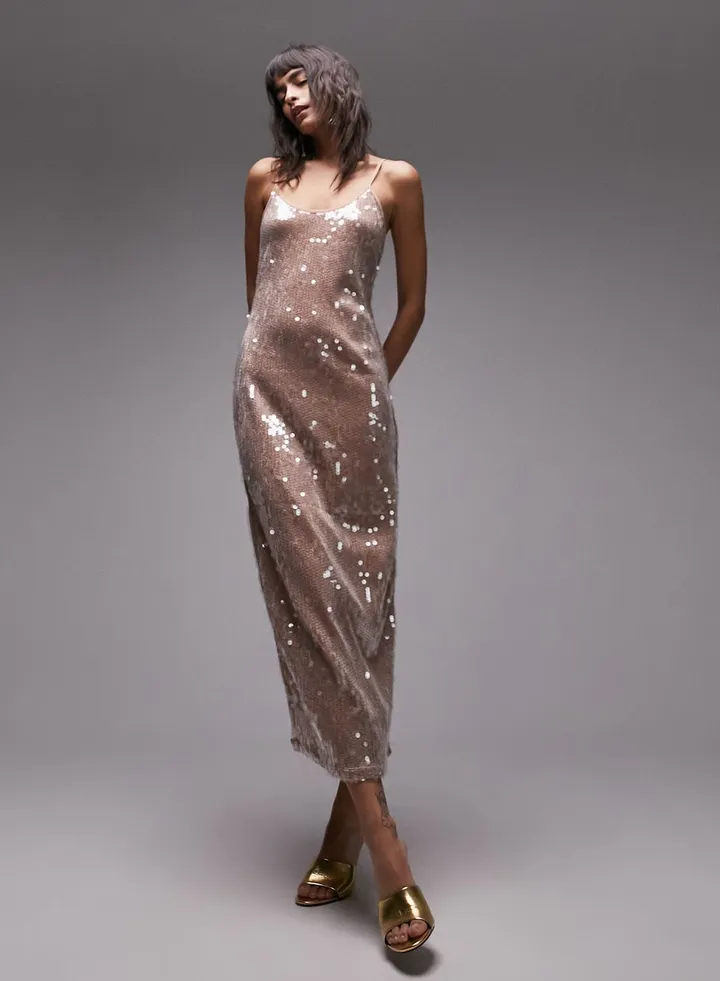 Sequin Knitted Dress