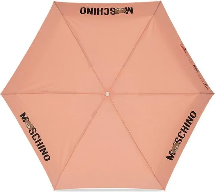 Moschino Wrist Wrap Logo Printed Compact Umbrella