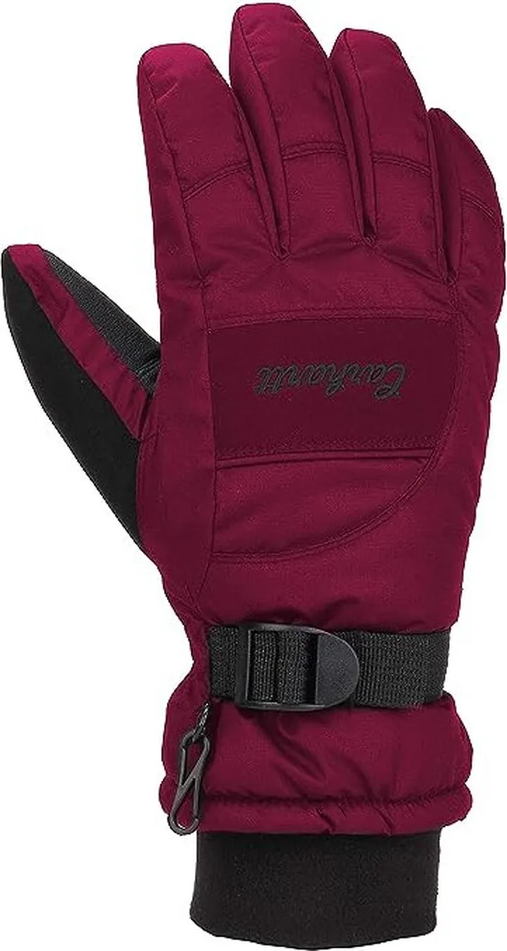 Carhartt Womens Waterproof Glove (Crabapple) Extreme Cold Weather Gloves