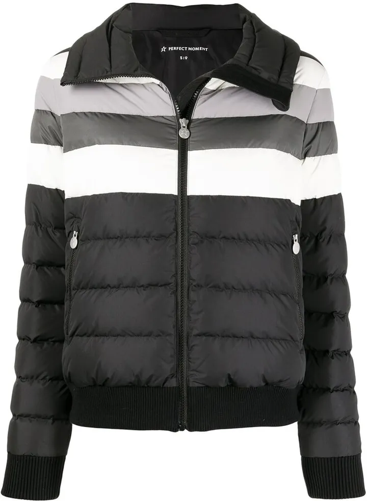 Colour-Blocked Puffer Jacket