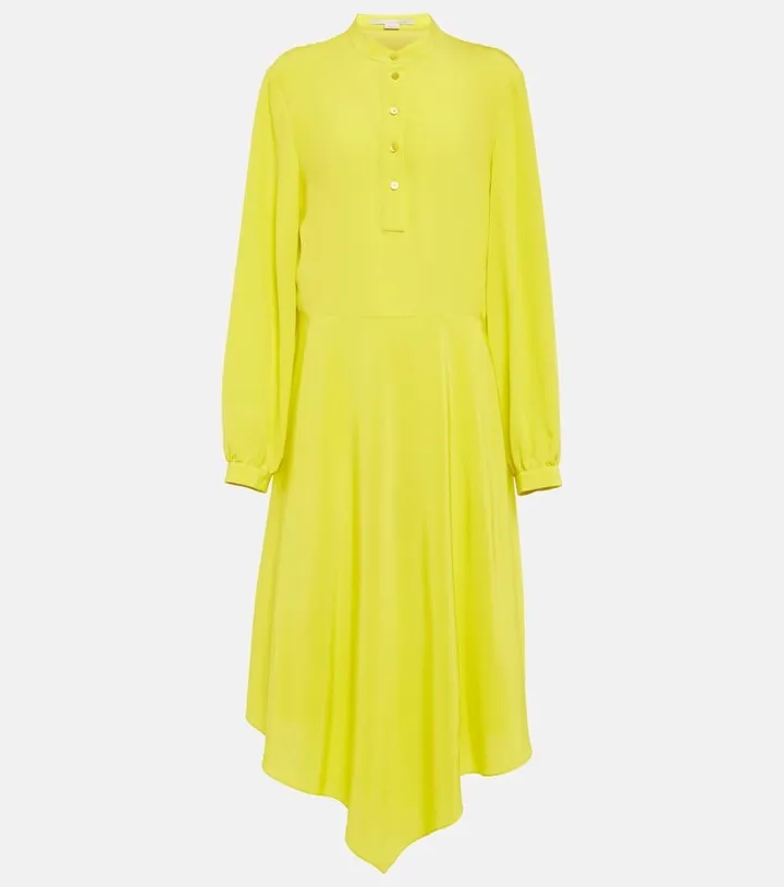 Silk midi dress