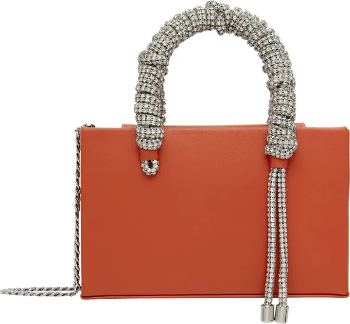 KARA Red Midi Phone Cord Bag
