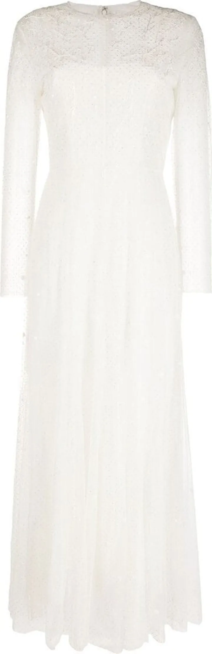Long-Sleeve Tulle Dress