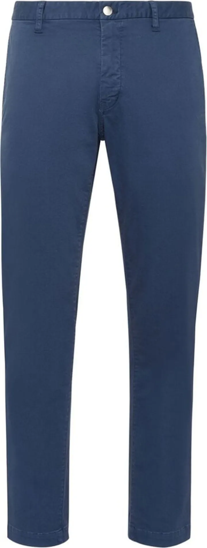 Hexagon-patch slim-fit chinos
