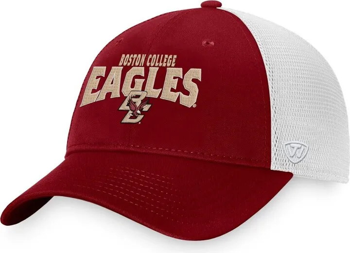 Men's Top of the World Maroon Boston College Eagles Breakout Trucker Snapback Hat