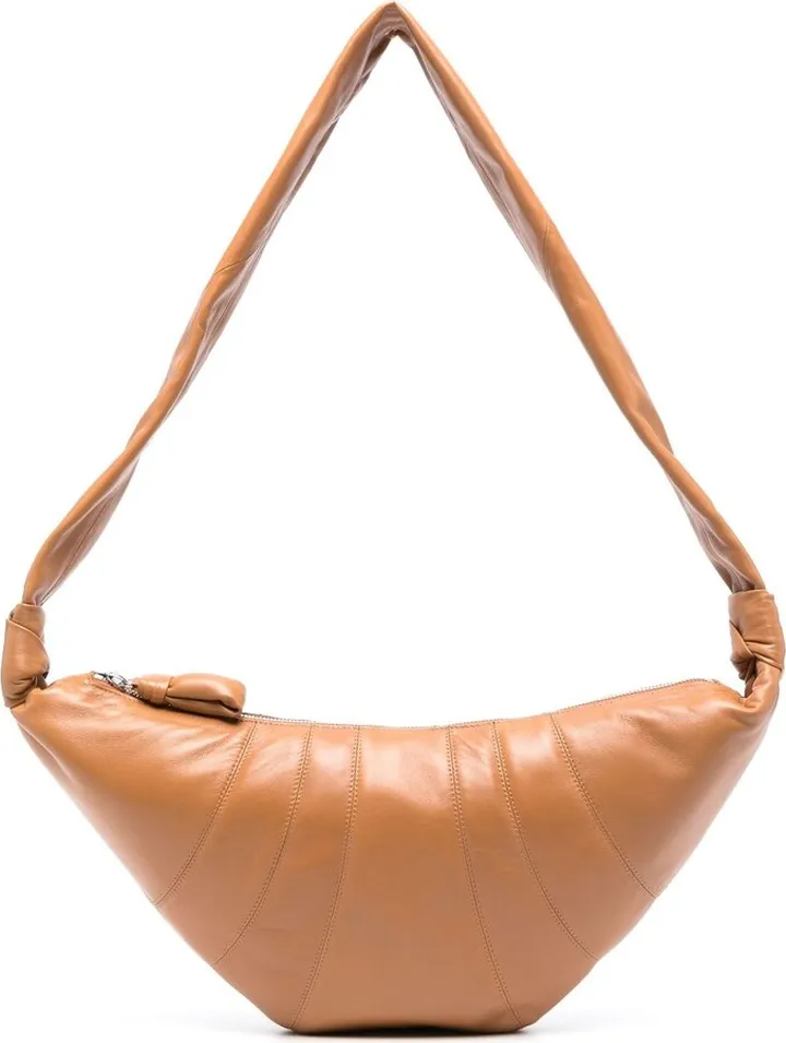 Brown Croissant Crossbody Bag