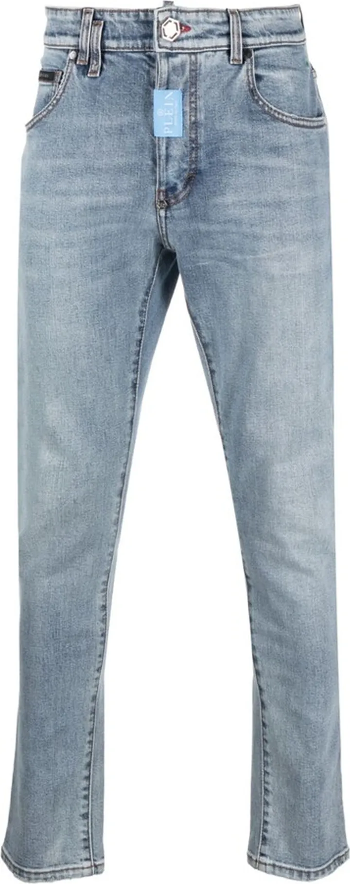 Logo-Plaque Skinny-Cut Jeans