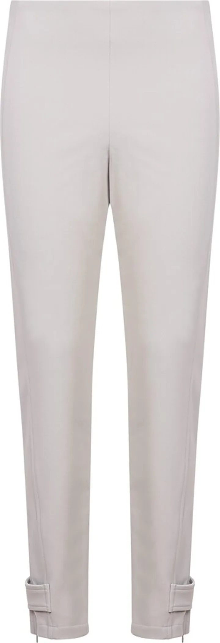 White Mid-rise Trousers