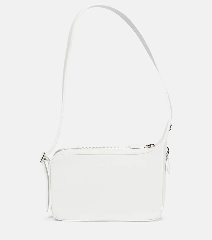 Racer leather shoulder bag