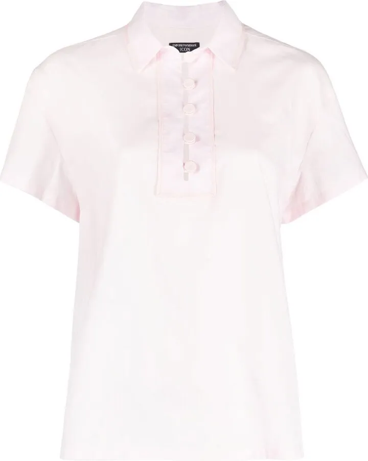Half-Button Polo Top