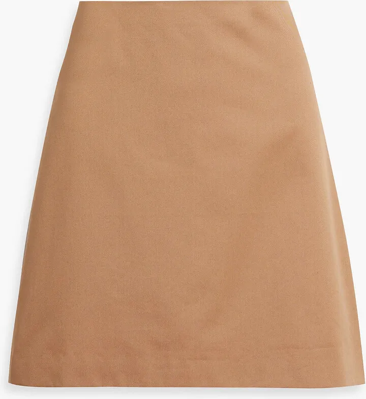 Cotton-twill mini skirt