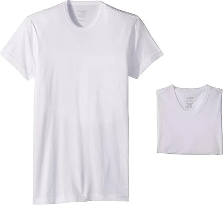 2(X)IST 3-Pack ESSENTIAL Slim Fit Crew Neck T-Shirt (White New Logo) Men's T Shirt