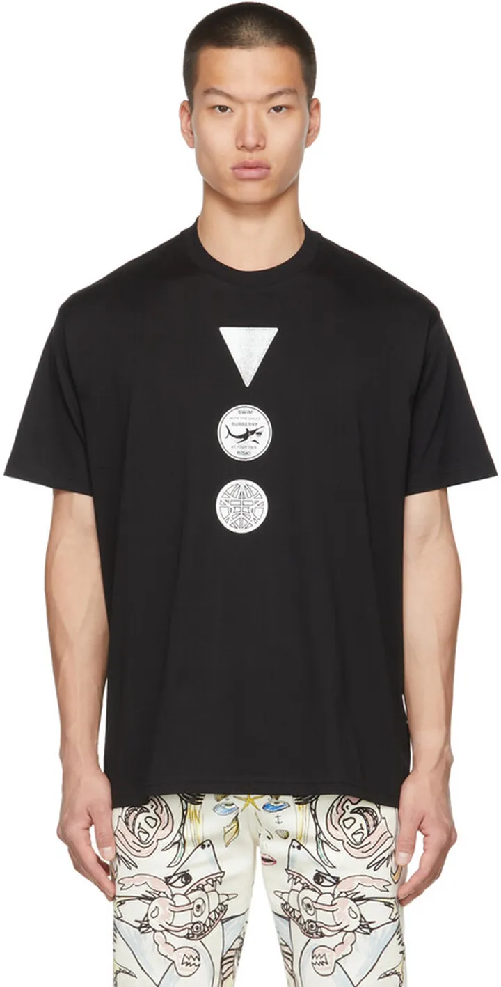 Burberry Black Badge Print Oversized T-Shirt