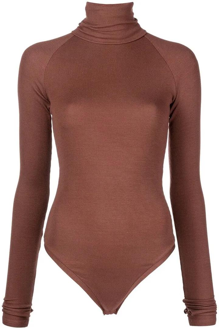 Varick turtleneck ribbed jersey bodysuit