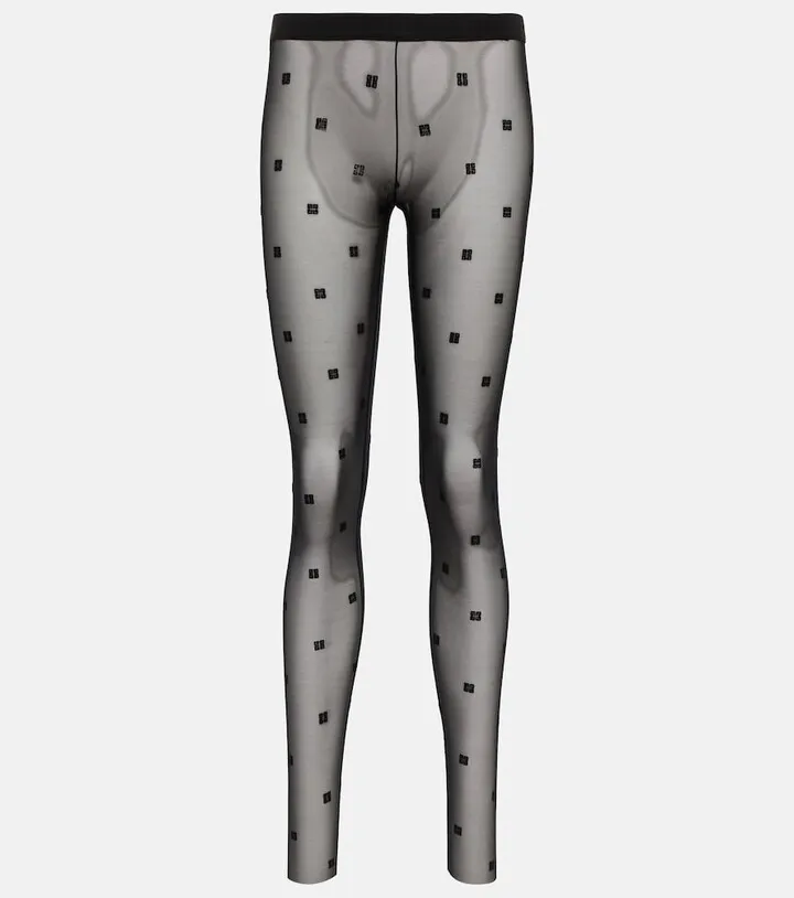 4G jacquard tights
