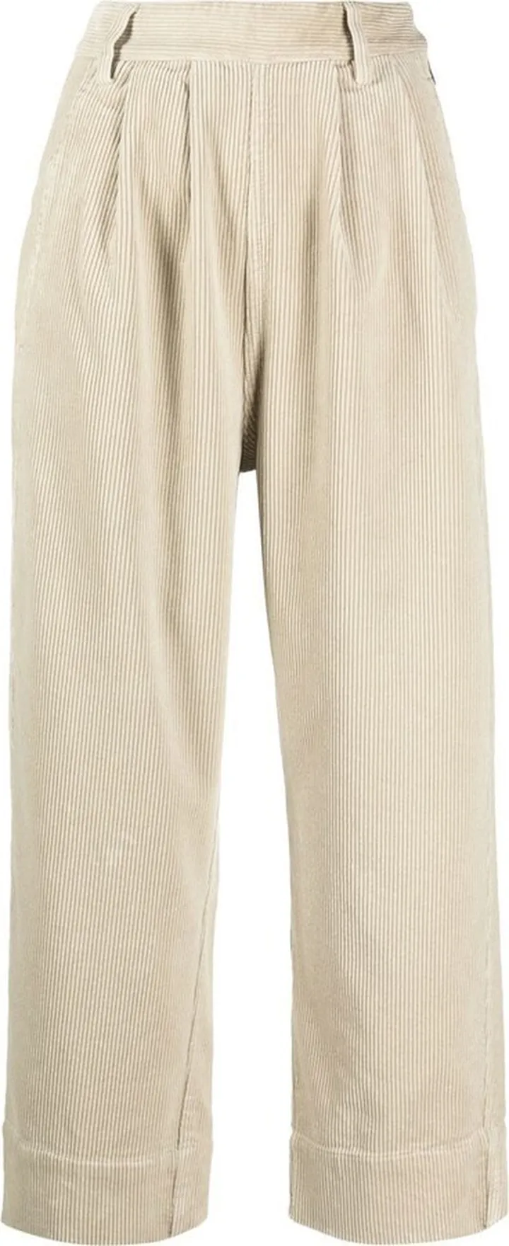 Corduroy Straight-Leg Trousers