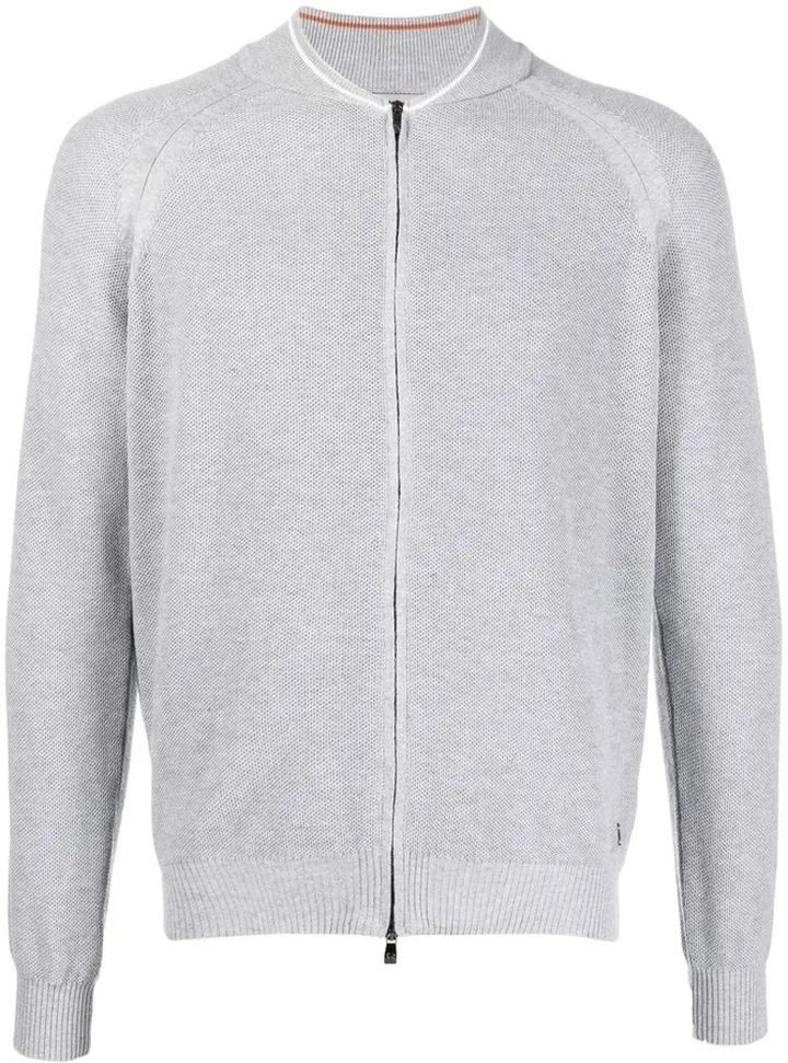 Zip-Up Knitted Jacket