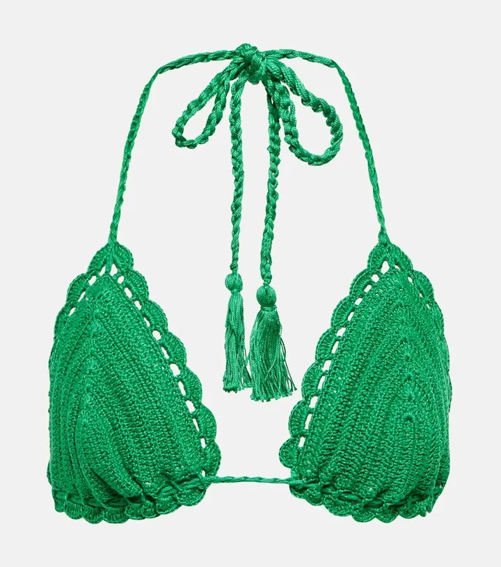 Crochet bikini top