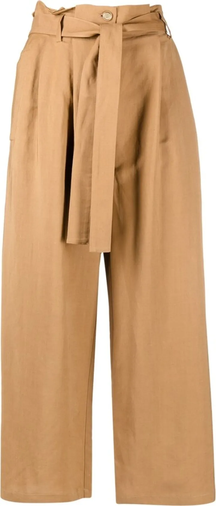High-Waisted Cropped Trousers