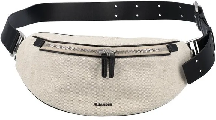 Jil Sander Logo Detailed Zip-Up Belt Bag