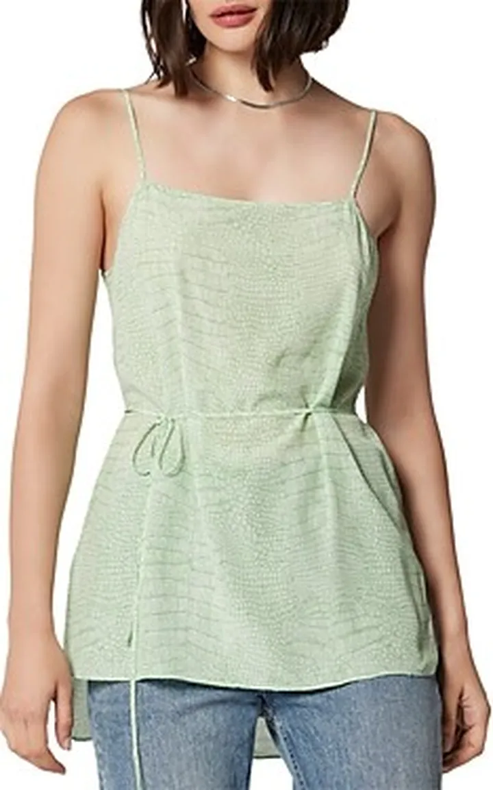 Equipment Willow Silk Croc Print Cami