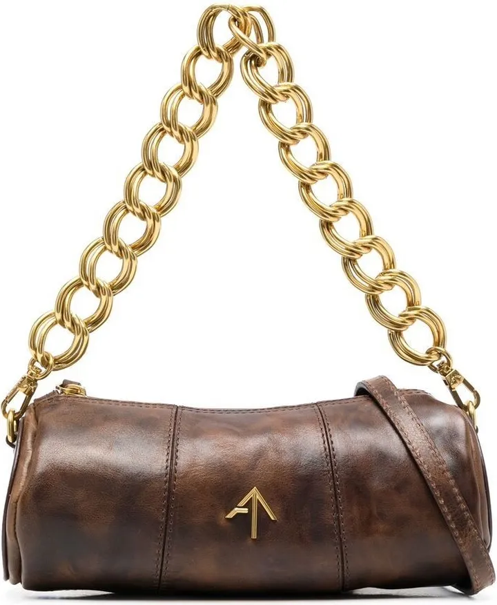MANU ATELIER- Xx Mini Cylinder Leather Shoulder Bag