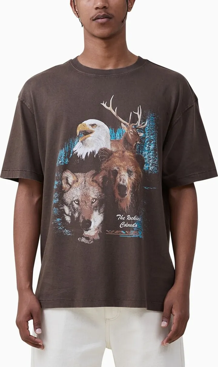 Cotton On Men's Premium Loose Fit Art Short Sleeves T-shirt