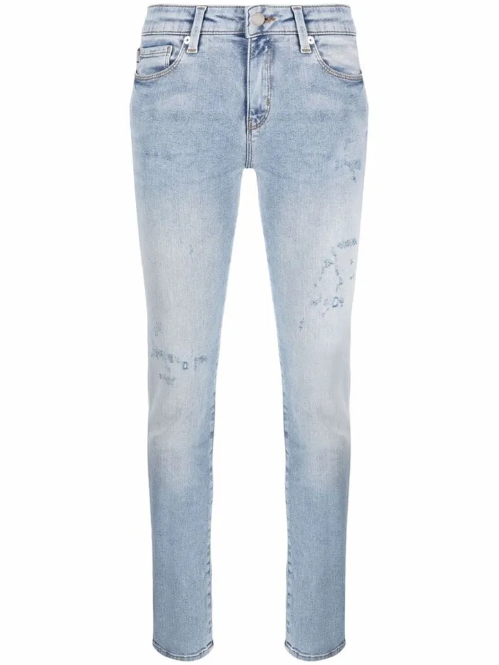Distressed-Effect Skinny Jeans