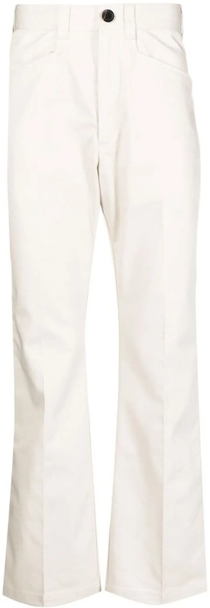 Mid-Rise Straight Trousers