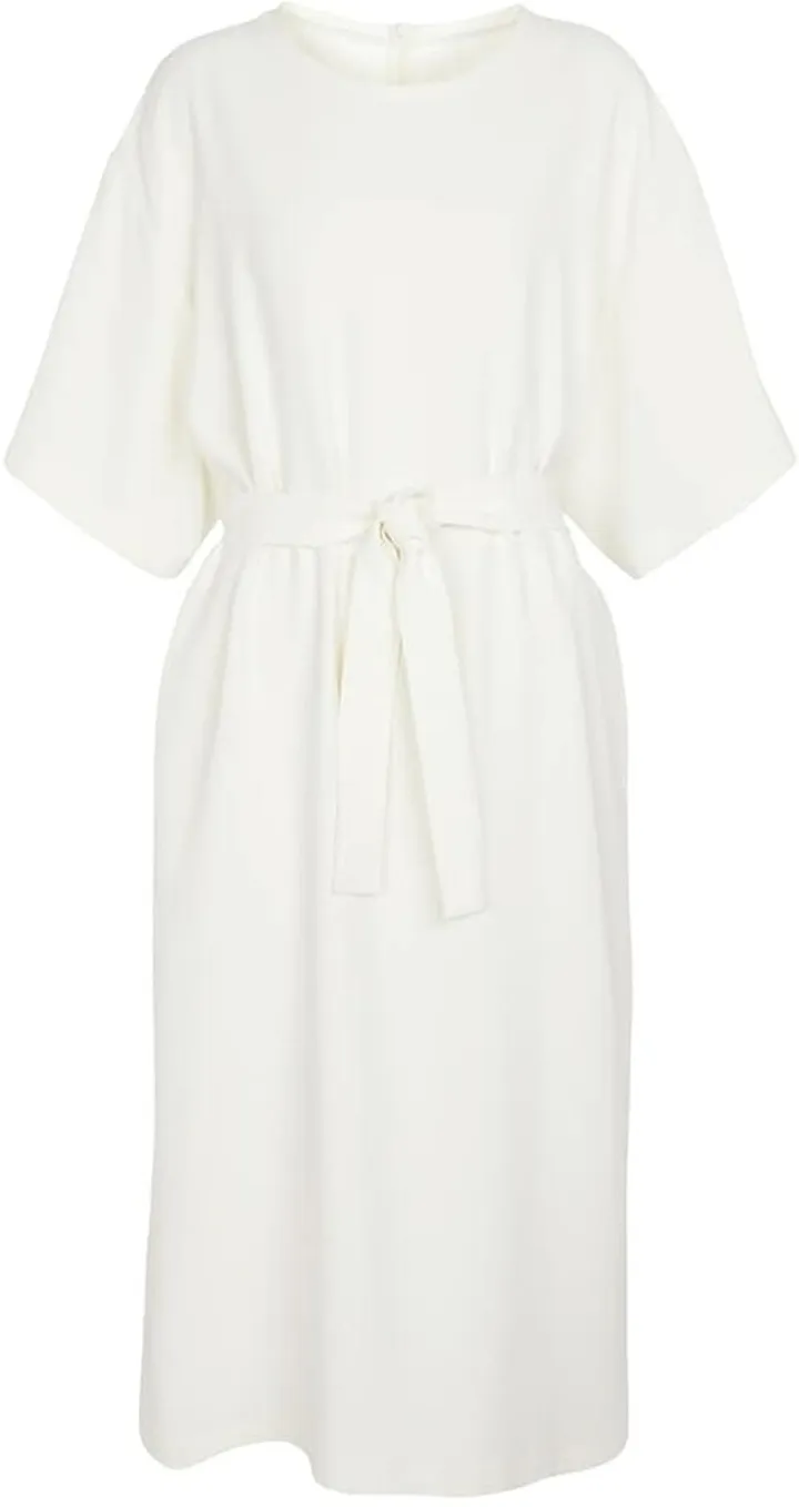 Belted midi dress
