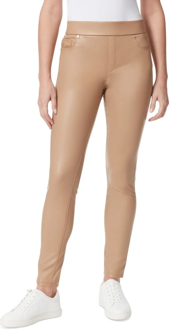 Gloria Vanderbilt Women's Avery Faux-Leather Pull-On Leggings