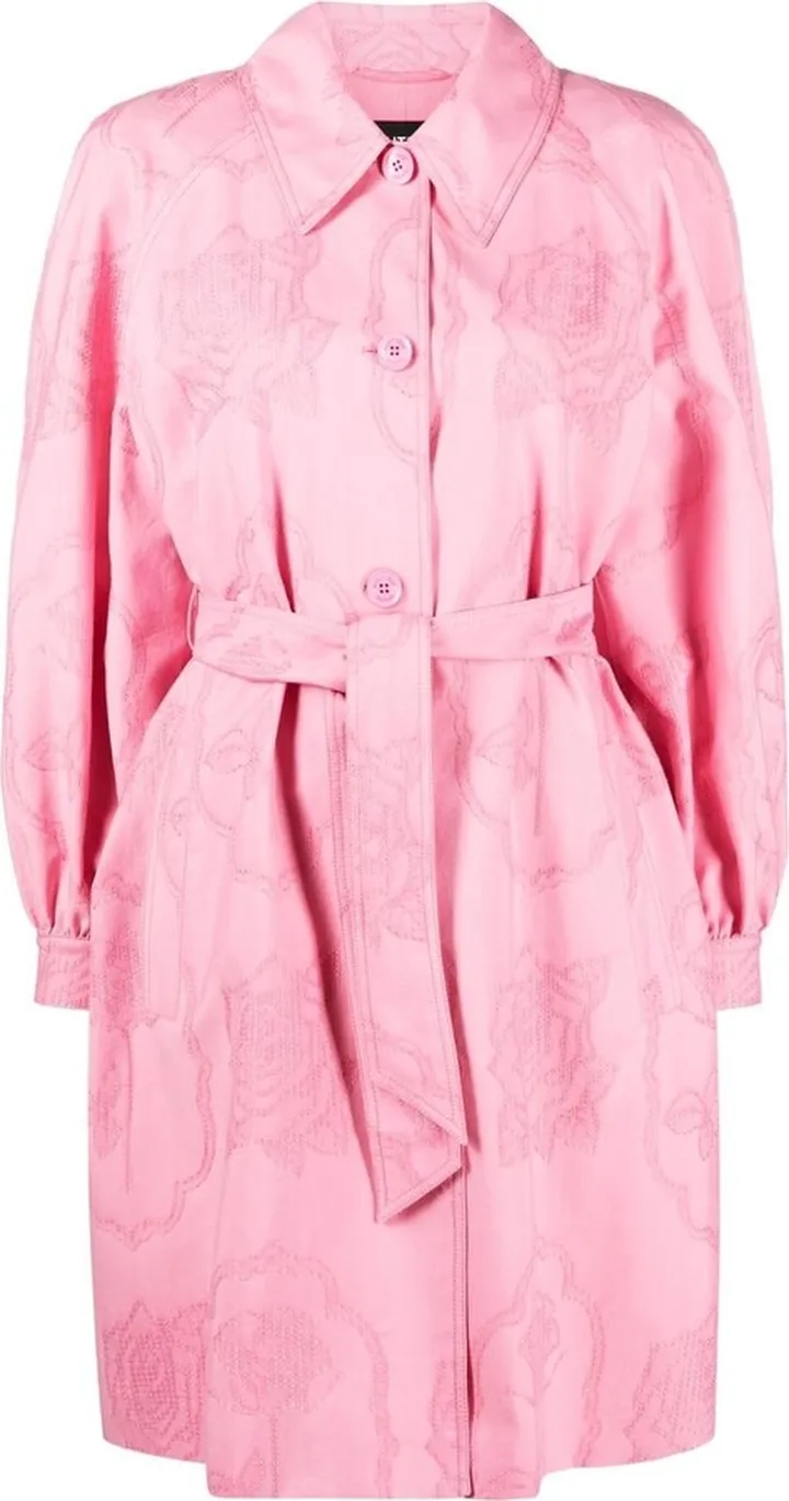 Belted Collared Trench Coat