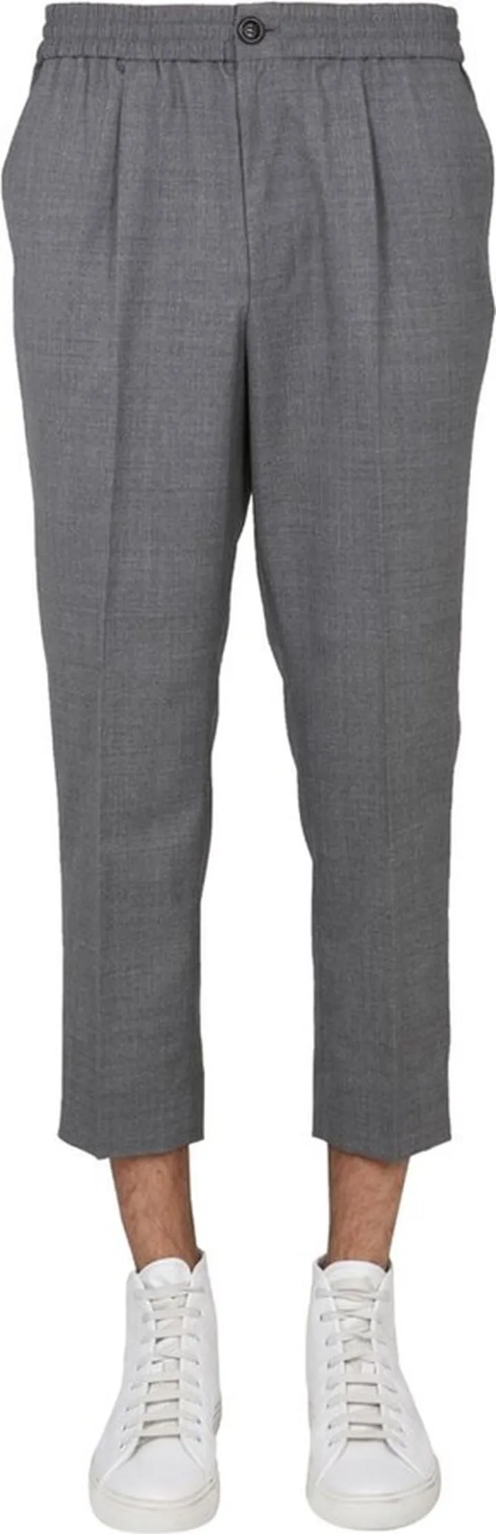 AMI High Waist Cropped Trousers