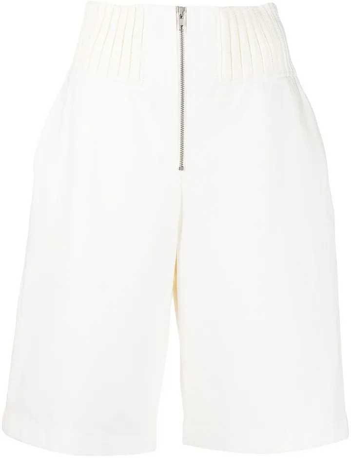 Racer-rib shorts