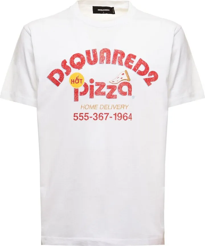 Dsquared2 Logo Printed Crewneck T-Shirt