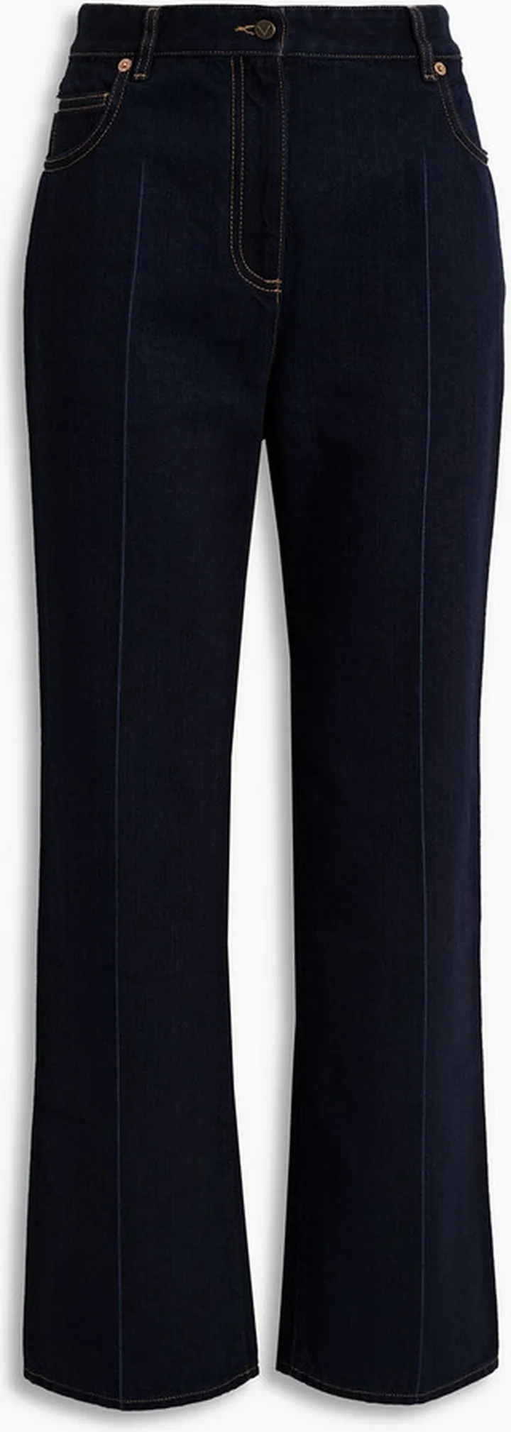High-rise bootcut jeans