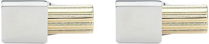 Gancini-detail two-tone cufflinks