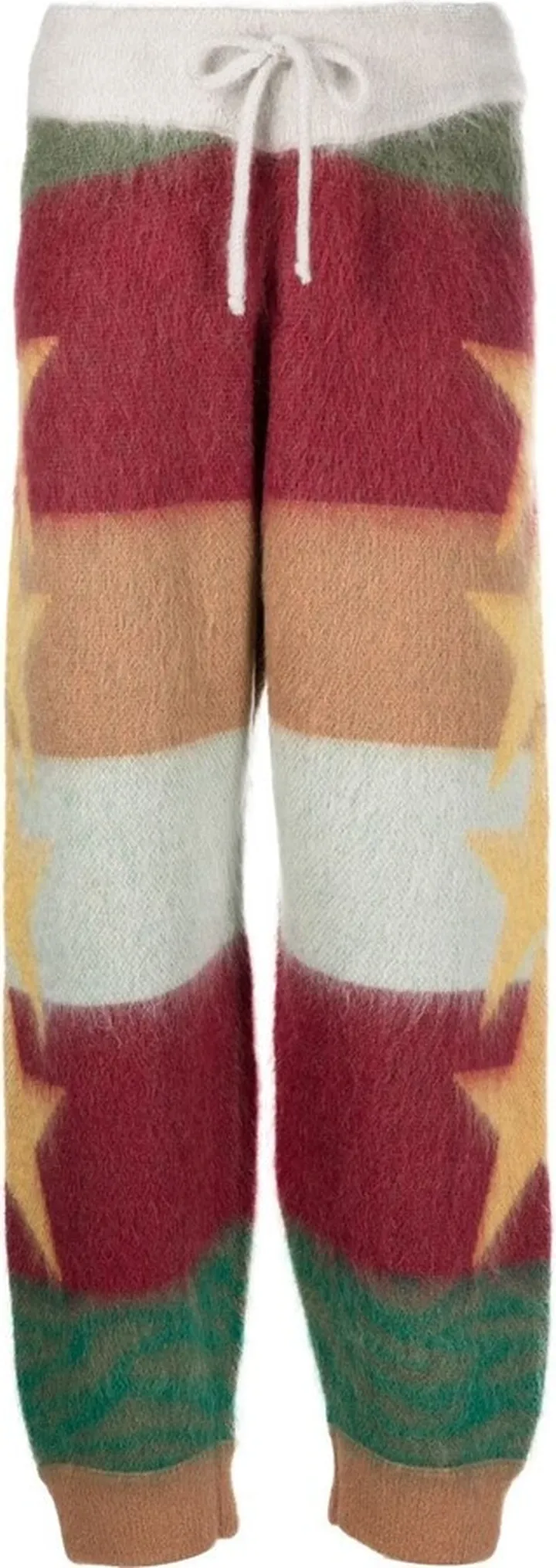 Star-Motif Knitted Sweatpants