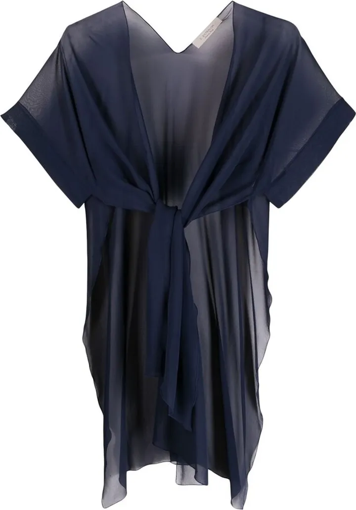 Transparent Tie-Up Tunic