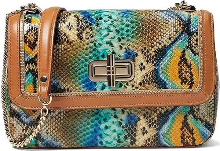 Brahmin Chevelle Rosalie Crossbody (Mineral Blue) Handbags